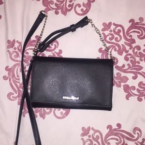 A black New York & Company Cross Body Bag